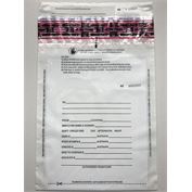 Plastic Deposit Bag, White (500 per) 14x17