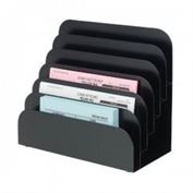 Cashier Pad Racks 6-Pocket Steel, Black