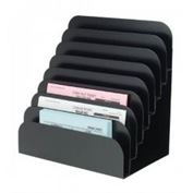 Cashier Pad Racks 8-Pocket Steel, Black