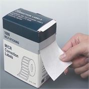 MICR Correction Labels