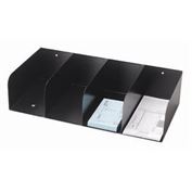 Counter Check Separators - Black Four Compartments