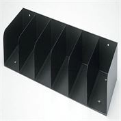 Counter Check Separators - Black Six Compartments