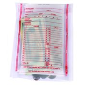 Plastic Deposit Bag, Clear (1000 per) 5.75x8.75 (Red Imprint)