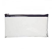 Zipper Wallet 11 x 6 Clear Vinyl